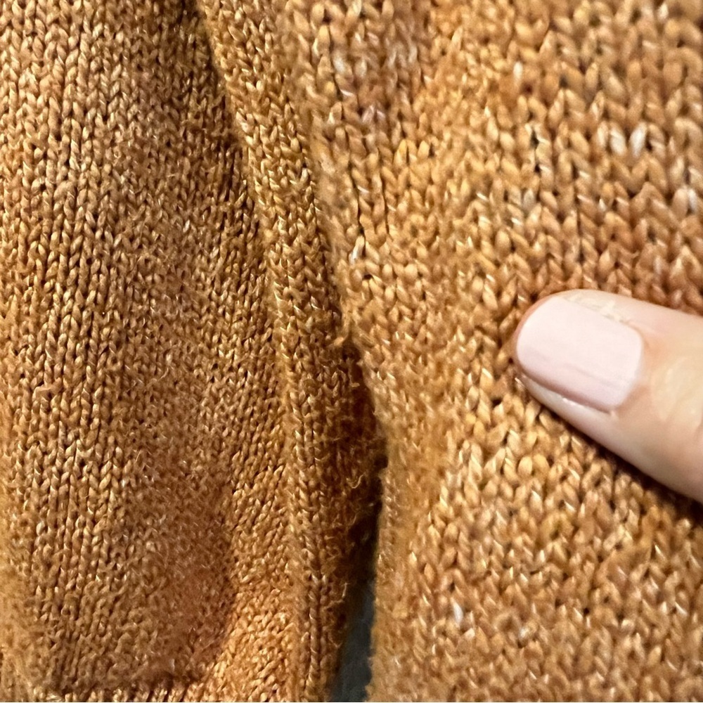 Aerie Earthy Warm Rust Mock Neck Sweater size medium - Picture 6 of 11